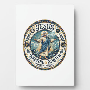 Jesus Sanfte Bewegung Wellness-Shirt Glaubensbasie Fotoplatte