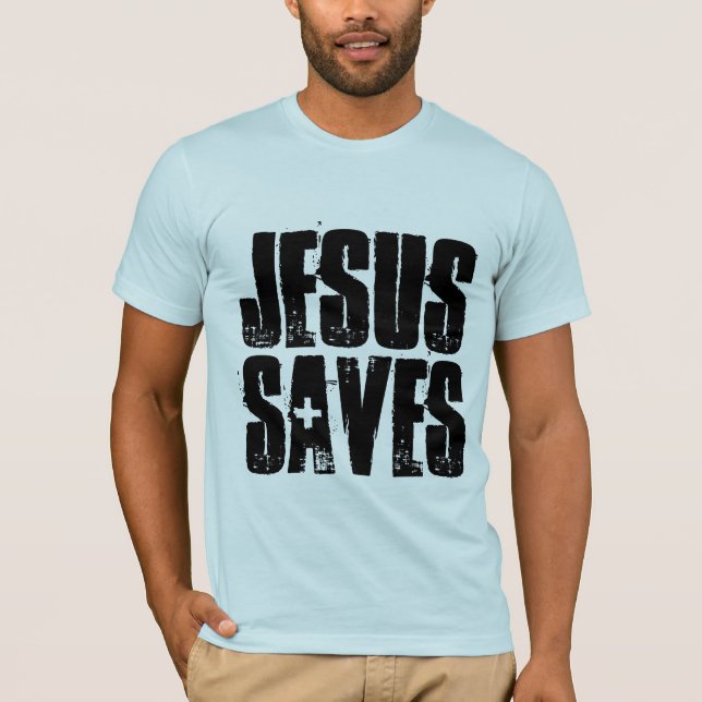 JÉSUS SAUVE DES TEE - SHIRTS CHRÉTIENS T-SHIRTS (Devant)