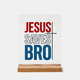 Jésus Sauve Frère Typographie Chrétienne T-Shirt C