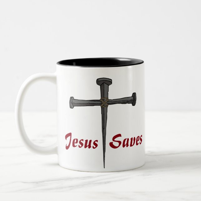 Jésus sauve la tasse de café (Gauche)