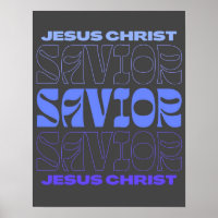Jésus Saves/ Jésus Vous aime/ Poster graphique