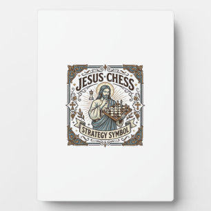 Jesus Schach Strategie Symbol Jesus Schach Strateg Fotoplatte