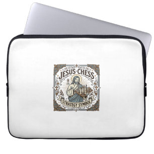 Jesus Schach Strategie Symbol Jesus Schach Strateg Laptopschutzhülle