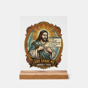 Jesus schlechte Autokorrektur Nachricht Chef Peinl Acrylschild