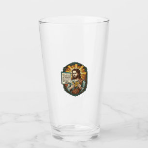 Jesus schlechter Influencer Produktbewertung Fail Glas