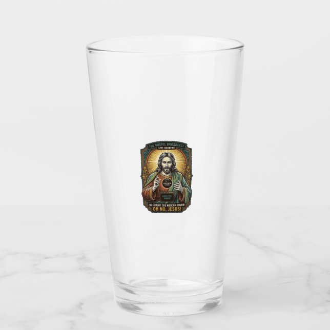 Jesus Schwarzer Bildschirm Vergessene Webcam-Abdec Glas (Vorderseite)