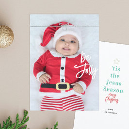 Jesus Season Foto Weihnachtskarte Feiertagskarte