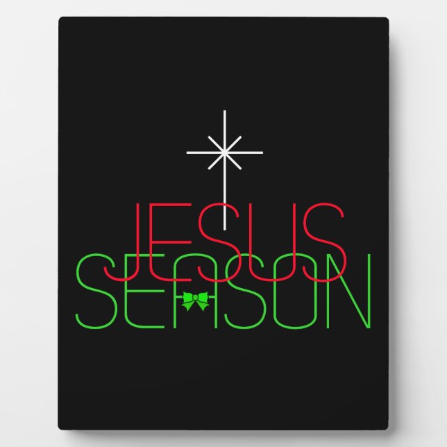 Jesus Season Fotoplatte (Vorderseite)