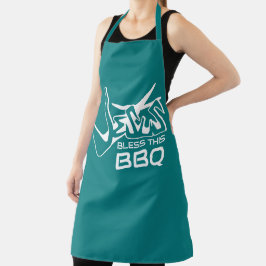 Jesus segne diese GRILLEN Schürze