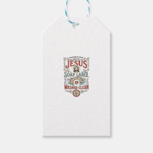 Jesus Seifen Etikett Gewaschen Sauber Jesus Seife Geschenkanhänger