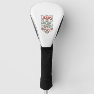 Jesus Seifen Etikett Gewaschen Sauber Jesus Seife Golf Headcover