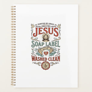 Jesus Seifen Etikett Gewaschen Sauber Jesus Seife  Planer