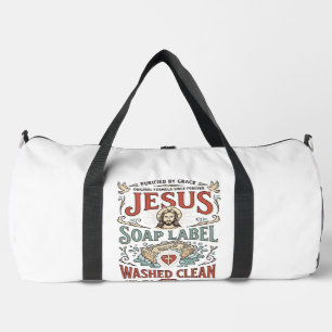 Jesus Seifenetikett Gewaschen Sauber Jesus Seife G Duffle Bag