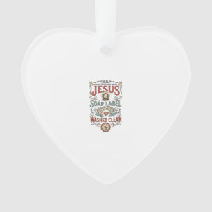 Jesus Seifenetikett Gewaschen Sauber Jesus Seife G Ornament