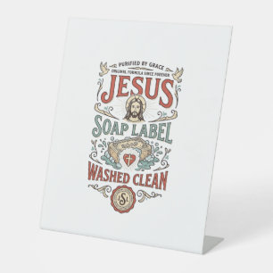 Jesus Seifenetikett Gewaschen Sauber Jesus Seife G Sockelschild