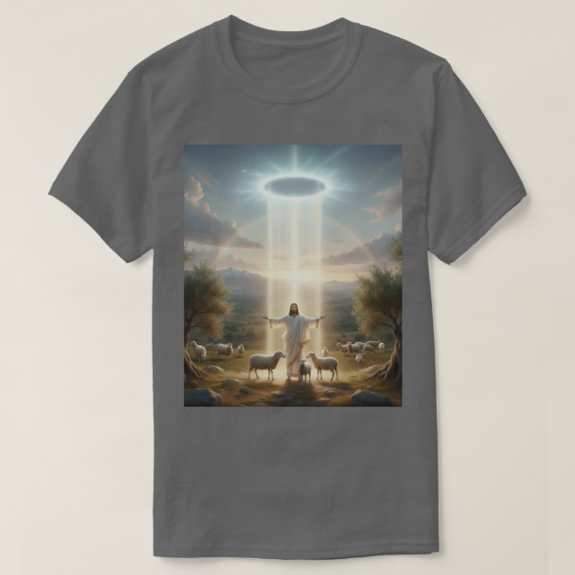 Jesus & Seine Schafe T-Shirt (Design vorne)