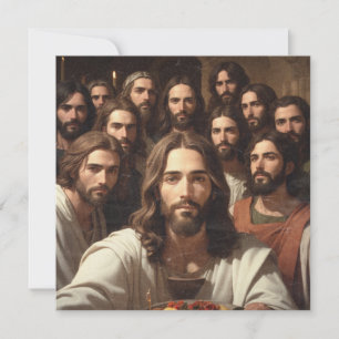 Jesus-Selfies mit 12 Jüngern Karte