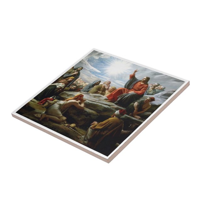 Jesus, Sermon auf dem Berg, Fliese (Seite)