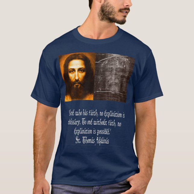Jesus Shroud von Turin Mandylion Heilige Gesichtsh T-Shirt (Vorderseite)