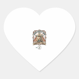 Jesus-Sicherheitsschild Warnschild Jesus-Sicherhei Herz-Aufkleber