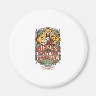 Jesus-Sicherheitsschild Warnschild Jesus-Sicherhei Magnet