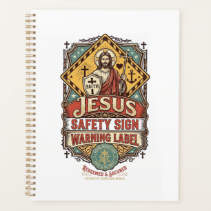 Jesus-Sicherheitsschild Warnschild Jesus-Sicherhei Planer