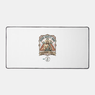 Jesus-Sicherheitsschild Warnschild Jesus-Sicherhei Schreibtischunterlage