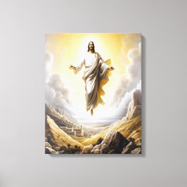 Jesus siegreich am Himmelstor Leinwanddruck