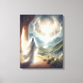 Jesus siegreich am Himmelstor Leinwanddruck
