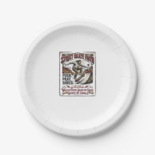 Jesus Skate Longboard Shirt Christlich Pappteller