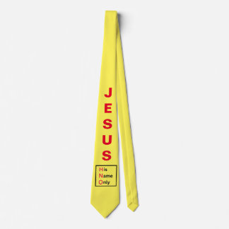 Jésus - Son nom seulement Cravate (Jaune)