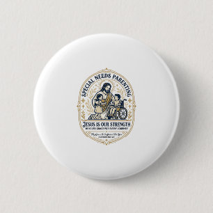Jesus-Sonderbedarf-Elternschaft-Shirt Glaube basie Button