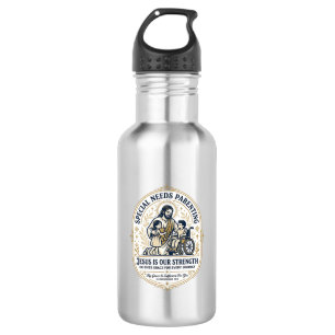 Jesus-Sonderbedarf-Elternschaft-Shirt Glaube basie Edelstahlflasche