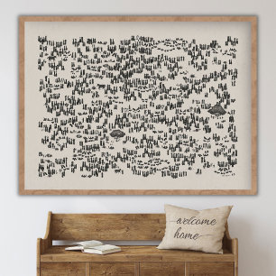Jesus speist die 5000 Landschaft, Gott versorgt, J Poster