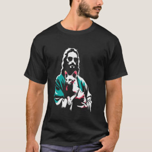 Jesus Sphynx Katze - Lustige Christliche Religiöse T-Shirt
