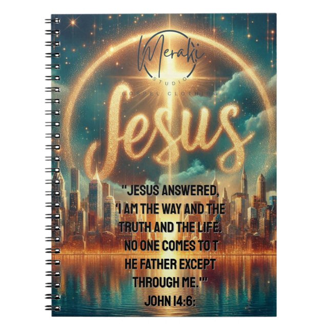 Jesus Spiral Foto Notebook Notizblock (Vorderseite)