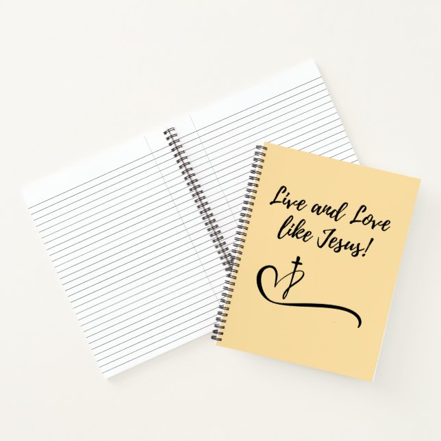Jesus Spiral Notebook Notizbuch (Innenseite)