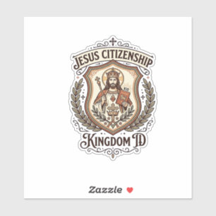 Jesus Staatsbürgerschaft Königreich ID Jesus Staat Aufkleber