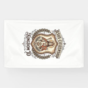 Jesus Staatsbürgerschaft Königreich ID Jesus Staat Banner