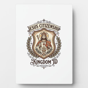 Jesus Staatsbürgerschaft Königreich ID Jesus Staat Fotoplatte