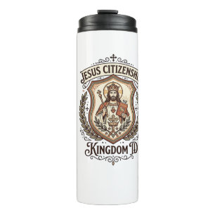 Jesus Staatsbürgerschaft Königreich ID Jesus Staat Thermosbecher
