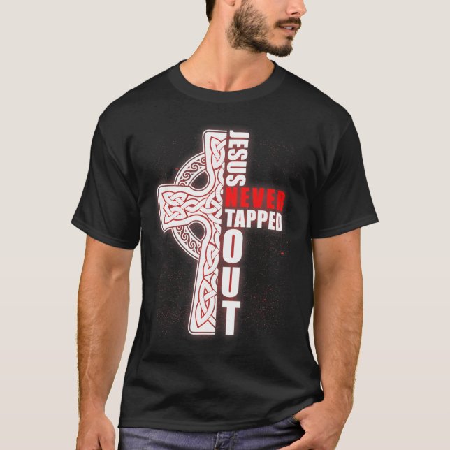 Jesus Stach den Glauben des Christlichen Wrestling T-Shirt (Vorderseite)