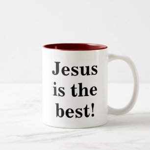 Jesus starb für, das mich, ist Jesus das Beste Zweifarbige Tasse