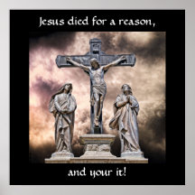Jesus starb für ein Poster der Vernunft