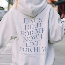 Jesus starb für mich | Christliches Kinderkleid Hoodie