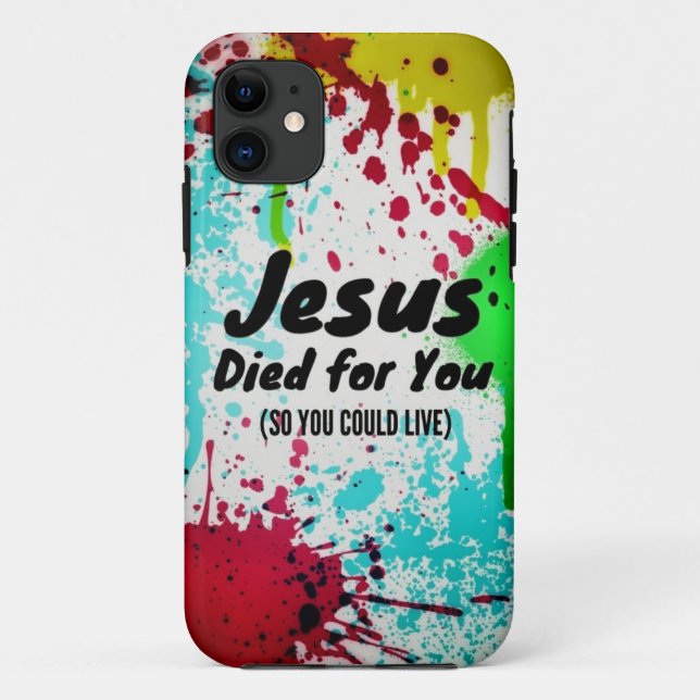 Jesus starb für Sie! - iPhone 5 Fall Case-Mate iPhone Hülle (Rückseite)
