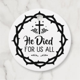 Jesus starb für uns alle geschenkanhänger