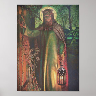 Jesus steht an der Tür und klopft Poster
