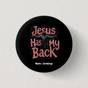 Jesus steht hinter mir Glaube, Hoffnung, die Kraft Button