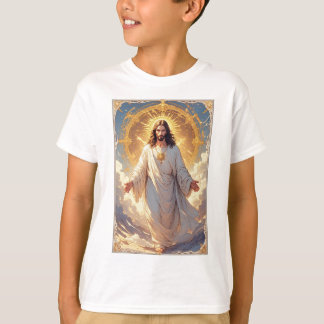 Jesus steigt christliches Kind T-Shirt